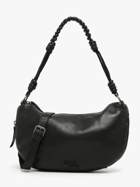 Cross Body Tas Tokyo Leder Basilic pepper Zwart tokyo BTOK02
